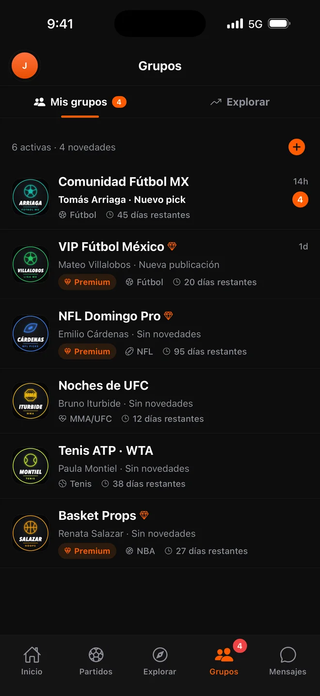 Reúne a tu comunidad en Tipsterline. Datos de demostración.